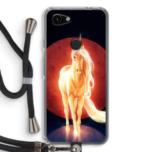 Last Unicorn: Pixel 3a Transparant Hoesje met koord