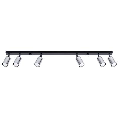 Plafondlamp WINX 6L zwart/chroom