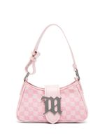 MISBHV sac porté épaule à plaque logo monogrammée - Rose