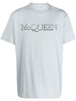 Alexander McQueen t-shirt en coton à logo imprimé - Gris - thumbnail