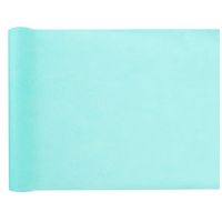 Tafelloper op rol - azuurblauw - 30 cm x 10 m - non woven polyester