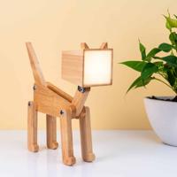 Wooden Cat Table Lamp "Nala"