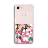 Gekleurde driehoekjes: Google Pixel 3 Transparant Hoesje