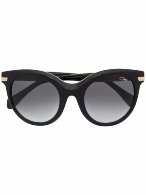 Cazal lunettes de soleil à monture ronde - Noir