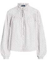 Polo Ralph Lauren blouse en popeline à fleurs - Blanc