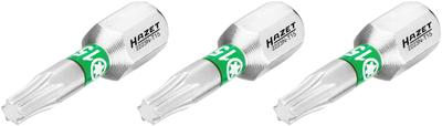 HAZET Bit 2223N-T15/3 · 1/4 inch (6,3 mm) zeskant massief · Binnen-TORX®-profiel · 3-delig · SW T15