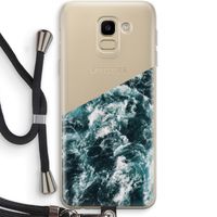 Zee golf: Samsung Galaxy J6 (2018) Transparant Hoesje met koord
