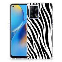 OPPO A74 4G | TPU Hoesje | Zebra