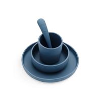 Jollein kinderserviesset Siliconen jeans blue Maat