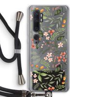 Sweet little flowers: Xiaomi Mi Note 10 Transparant Hoesje met koord Sweet little flowers: Xiaomi Mi Note 10 Transparant Hoesje met koord