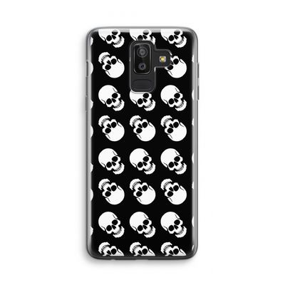 Musketon Skulls: Samsung Galaxy J8 (2018) Transparant Hoesje