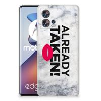 Motorola Edge 30 Fusion | Siliconen hoesje | met naam Already Taken White