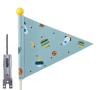 PexKids Beveiligingsvlag rocket blue met raketafdruk