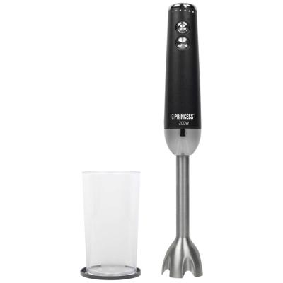 Princess 01.221229.01.001 Staafmixer 1200 W Zwart, RVS