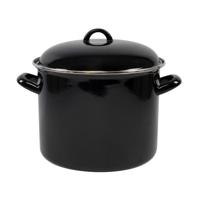 Svenska Living Soeppan 8L 24 cm Emaille/Zwart
