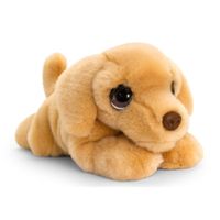 Speelgoed liggende knuffel Labrador bruin hondje 37 cm