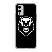 Angry Bear (black): OnePlus 9 Transparant Hoesje