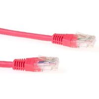 ACT Rode 3 meter LSZH U/UTP CAT6 patchkabel met RJ45 connectoren