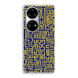 Majorelle Blue Print: Huawei P50 Pro Transparant Hoesje