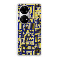 Majorelle Blue Print: Huawei P50 Pro Transparant Hoesje