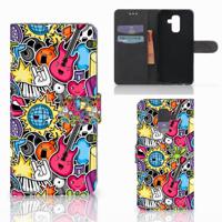 Samsung Galaxy A6 Plus 2018 | Wallet Case | met Pasjes | Punk Rock