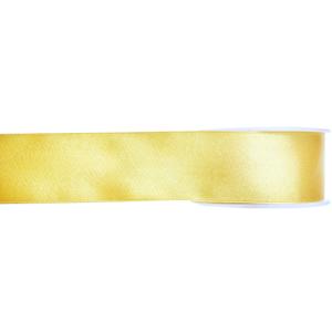 Hobby/decoratie sierlint - satijn - geel - 1,5 cm/15 mm x 25 meter - cadeaulint