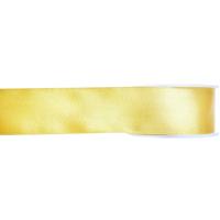 Hobby/decoratie sierlint - satijn - geel - 1,5 cm/15 mm x 25 meter - cadeaulint