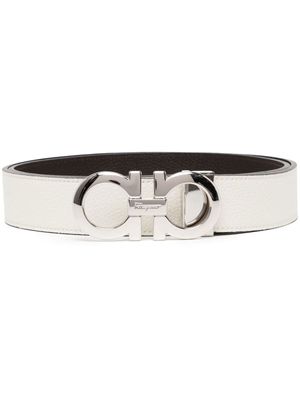 Ferragamo ceinture à boucle Gancini - Blanc