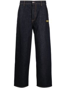 Off-White jean ample à logo brodé - Bleu