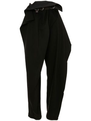 JW Anderson pantalon fuselé à rabat - Noir