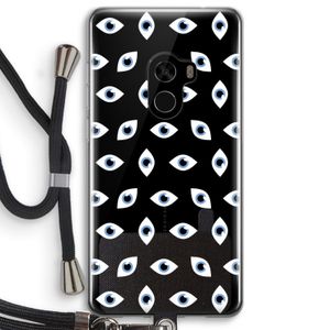 Eyes pattern: Xiaomi Mi Mix 2 Transparant Hoesje met koord