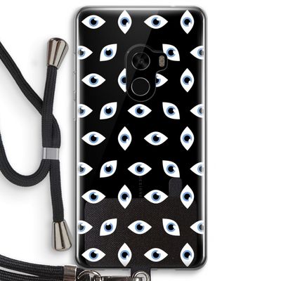 Eyes pattern: Xiaomi Mi Mix 2 Transparant Hoesje met koord