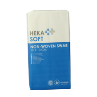 Non-woven kompres 10 x 10cm niet steriel 8 lagen 100 Stuks
