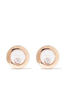 Chopard puces d'oreille Happy Diamonds Icons en or rose 18ct