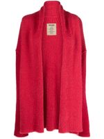 Uma Wang cardigan en maille nervurée à bords francs - Rouge