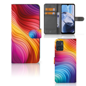 Book Case voor Motorola Moto E22 | E22i Regenboog