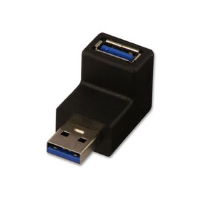 Lindy 71261 tussenstuk voor kabels USB 3.0 Zwart