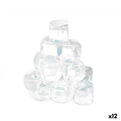 Herbruikbare koelblokjes Leknes TK22008 TK22008 Transparant Polyethyleen Gedistilleerd water 6,5 x 16 x 6,5 cm 18 Onderdelen (12