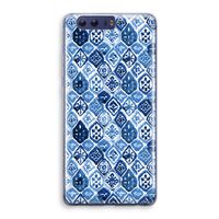 Blauw motief: Honor 9 Transparant Hoesje