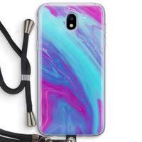 Zweverige regenboog: Samsung Galaxy J5 (2017) Transparant Hoesje met koord