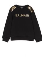 Balmain Kids sweat à logo imprimé - Noir