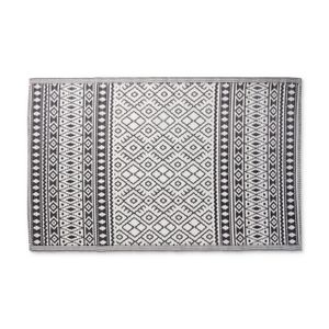 Buitenkleed ethnic - zwart/wit - 120x180 cm