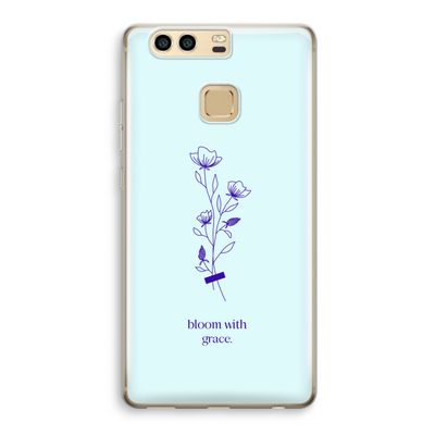 Bloom with grace: Huawei P9 Transparant Hoesje