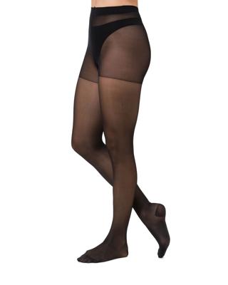 HEMA Light support gloss panty 40 denier zwart (zwart)