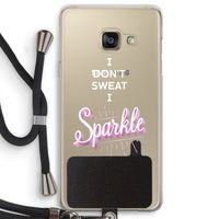 Sparkle quote: Samsung Galaxy A3 (2016) Transparant Hoesje met koord