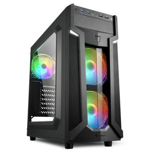 Sharkoon VG6-W RGB Midi-tower PC-behuizing Zwart