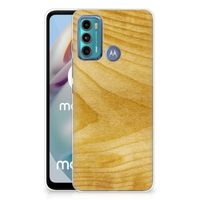 Motorola Moto G60 Bumper Hoesje Licht Hout