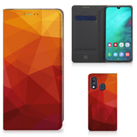 Stand Case voor Samsung Galaxy A40 Polygon Red
