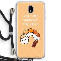 You're Shrimply The Best: Samsung Galaxy J5 (2017) Transparant Hoesje met koord
