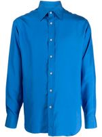 TOM FORD Zijden overhemd - Blauw - thumbnail